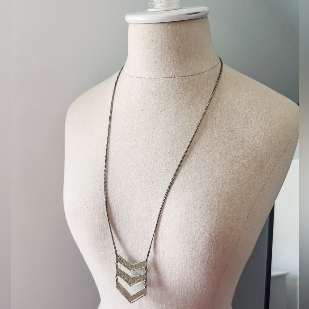 Silpada Chevron Gold Necklace